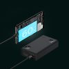 PowerBank ar 20 000 mAh 30W 2xUSB 1xUSB-C ātrais lādiņš SCP Vooc Black