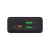 PowerBank ar 20 000 mAh 30W 2xUSB 1xUSB-C ātrais lādiņš SCP Vooc Black