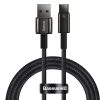 Volframa zelta kabelis USB-USB-C 480MB-S 100W 1M melns kabelis