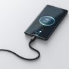Volframa zelta kabelis USB-USB-C 480MB-S 100W 1M melns kabelis