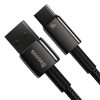 Volframa zelta kabelis USB-USB-C 480MB-S 100W 1M melns kabelis
