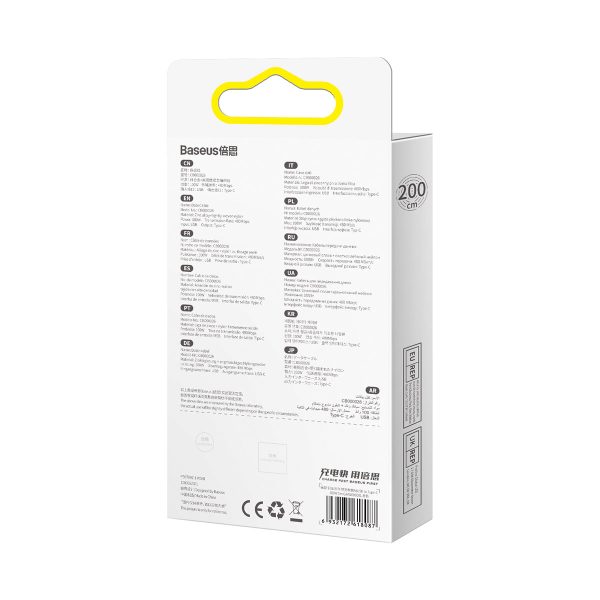 Volframa zelta kabelis USB-USB-C 480MB-S 100W 1M melns kabelis