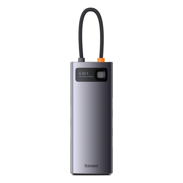 Baday Hub 6in1 USB-C 3xUSB HDMI RJ45 PD GREY