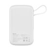 PowerBank ar ātru uzlādi 1000mAh 20W QC-PD-SCP-FCP kabelis iphone zibens balts