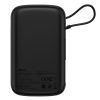 PowerBank ar ātru uzlādi 1000mAh 22,5W QC-PD-SCP-FCP USB-C kabelis melns
