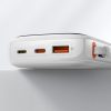 PowerBank ar ātru uzlādi 1000mAh 22,5W QC-PD-SCP-FCP USB-C kabeļa baltais