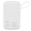 PowerBank ar ātru uzlādi 1000mAh 22,5W QC-PD-SCP-FCP USB-C kabeļa baltais