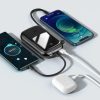 PowerBank ar ātru uzlādi 20000mAh 20W QC-PD-SCP-FCP kabeļa iPhone Lightning Black