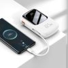 PowerBank ar ātru uzlādi 20 000 mAh 22,5W QC-PD-SCP-FCP USB-C kabeļa baltais