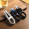 Glimer Series USB-A iPhone Lightning 480MB-S 2,4A 2m melns