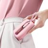 PowerBank 1000mah krāsainas sērijas 22.5W ar USB-C kabeļiem un iPhone zibens rozā