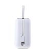 PowerBank 1000mah krāsainas sērijas 22.5W ar USB-C kabeļiem un iPhone zibens baltiem