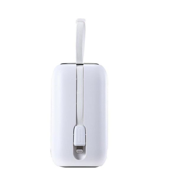 PowerBank 1000mah krāsainas sērijas 22.5W ar USB-C kabeļiem un iPhone zibens baltiem