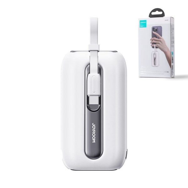 PowerBank 1000mah krāsainas sērijas 22.5W ar USB-C kabeļiem un iPhone zibens baltiem
