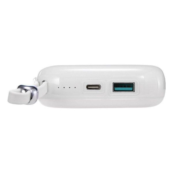 PowerBank 1000mah želejas sērija 22.5W iPhone Lightning White White
