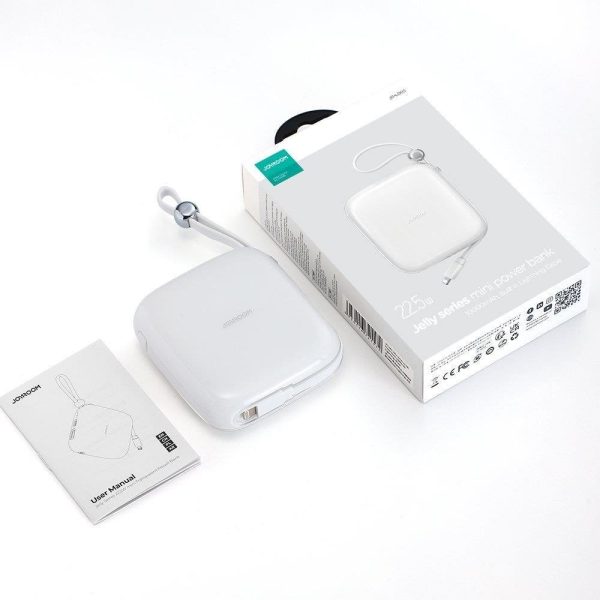 PowerBank 1000mah želejas sērija 22.5W iPhone Lightning White White