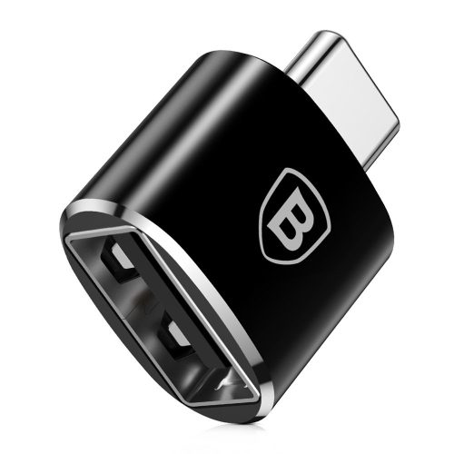 Adaptera adapteris no USB -C USB -C OTG -melns