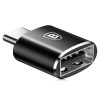 Adaptera adapteris no USB -C USB -C OTG -melns