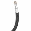 Kabelis Kabelis USB materiālā pītā - iPhone zibens 1,8 m - melns