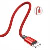 Kabelis Kabelis USB materiālā pītā - iPhone zibens 1,8 m - sarkans