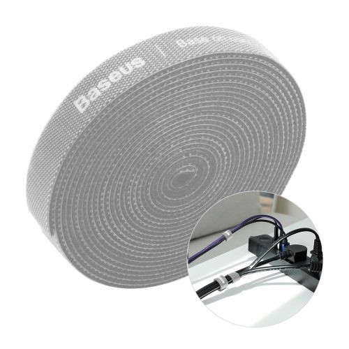 Velcro lente Velcro 3M kabeļa kabeļa organizators - pelēks