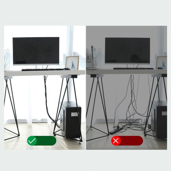 Velcro lente Velcro 3M kabeļa kabeļa organizators - pelēks