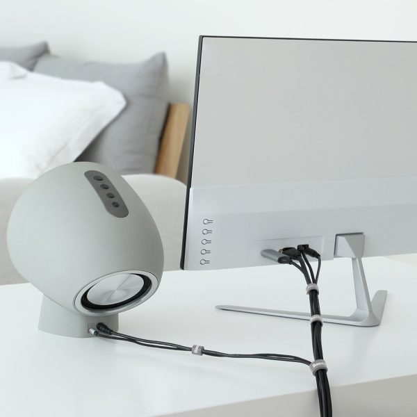 Velcro lente Velcro 3M kabeļa kabeļa organizators - pelēks
