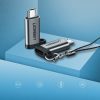 Adaptera adapteris no USB -C uz Micro USB - pelēku