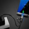 Adaptera adapteris no USB -C uz Micro USB - pelēku