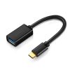 Adaptera adapteris OTG kabelis ar USB 3.0 uz USB -C - melns