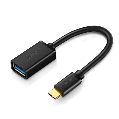 Adaptera adapteris OTG kabelis ar USB 3.0 uz USB -C - melns