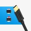 Adaptera adapteris OTG kabelis ar USB 3.0 uz USB -C - melns