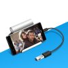 Adaptera adapteris OTG kabelis ar USB 3.0 uz USB -C - melns