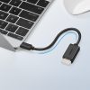 Adaptera adapteris OTG kabelis ar USB 3.0 uz USB -C - melns