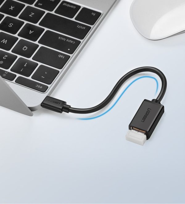 Adaptera adapteris OTG kabelis ar USB 3.0 uz USB -C - melns
