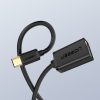 Adaptera adapteris OTG kabelis ar USB 3.0 uz USB -C - melns
