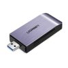 SD / MICRO SD / CF / CF / MS atmiņas karšu lasītājs USB 3.0 spraudnis - pelēks