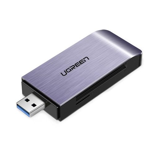 SD / MICRO SD / CF / CF / MS atmiņas karšu lasītājs USB 3.0 spraudnis - pelēks