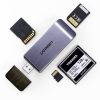 SD / MICRO SD / CF / CF / MS atmiņas karšu lasītājs USB 3.0 spraudnis - pelēks