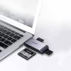 SD / MICRO SD / CF / CF / MS atmiņas karšu lasītājs USB 3.0 spraudnis - pelēks