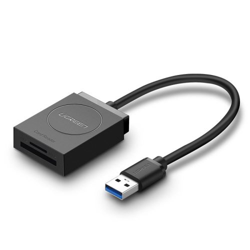 SD / MICRO SD atmiņas karšu lasītājs USB 3.0 15cm spraudnis - melns