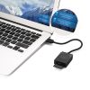 SD / MICRO SD atmiņas karšu lasītājs USB 3.0 15cm spraudnis - melns