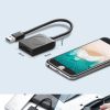SD / MICRO SD atmiņas karšu lasītājs USB 3.0 15cm spraudnis - melns