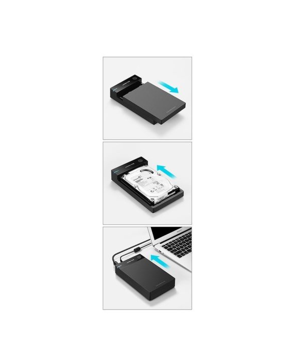 Pocket HDD Pocket Sata 3.5 '' USB 3.0 - melns
