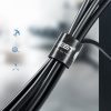 2 m kabeļa kabeļa kabeļa organizators - melns