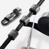 Velcro velcro lente, 2 m kabeļa kabeļa kabeļa organizators - melns