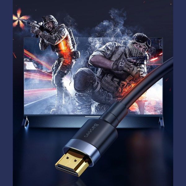 HDMI 2,0 4K 60Hz 3d 18 Gbps 3D kabelis - melns