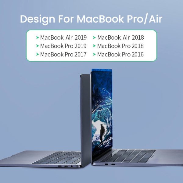 Daudzfunkcionālu rumbas ports MacBook Pro / AIR 2X USB-C uz USB-C HDMI 3X USB 3.0-GRAY