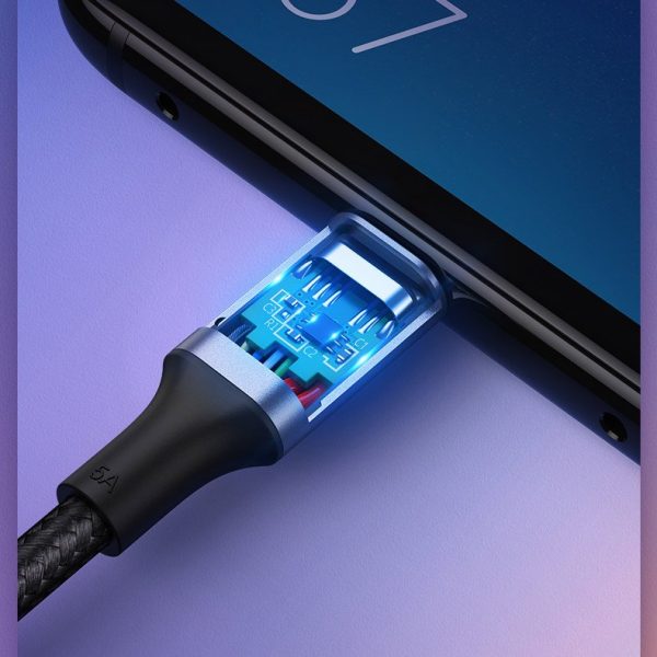 USB -C kabeļa kabelis - USB -C barošanas piegāde Ātrā uzlāde 2m - pelēks