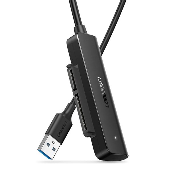 Adapteris HDD SSD 2.5 '' SATA III 3.0 uz USB - melns